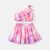 One Shoulder Tee & Skirt – Pink